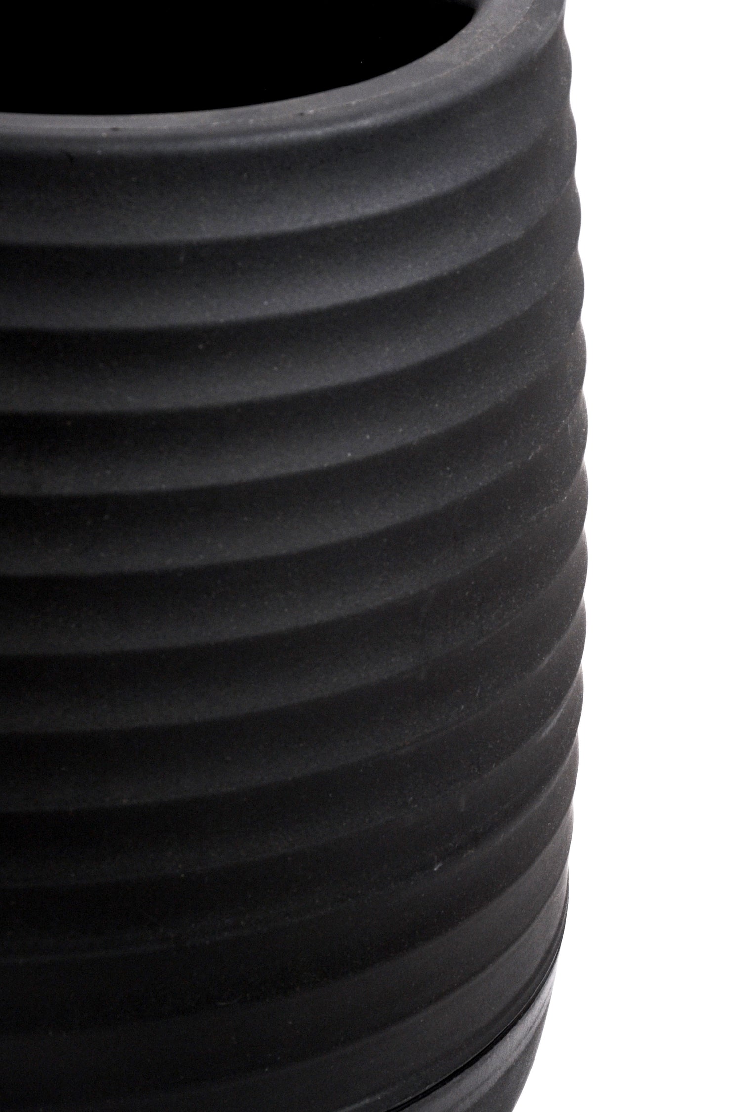 11" x 12"  Pot With Drainage Holes Black