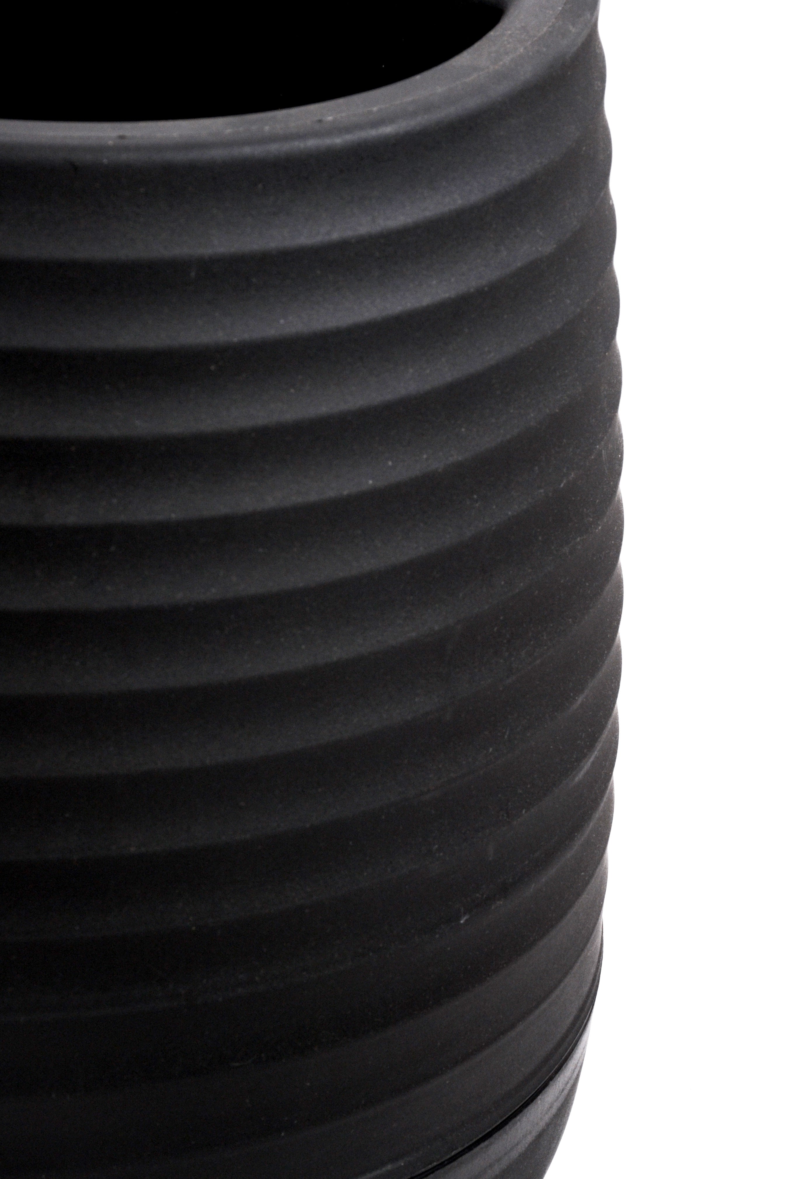 11" x 12"  Pot With Drainage Holes Black