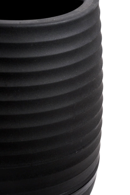 11" x 12"  Pot With Drainage Holes Black