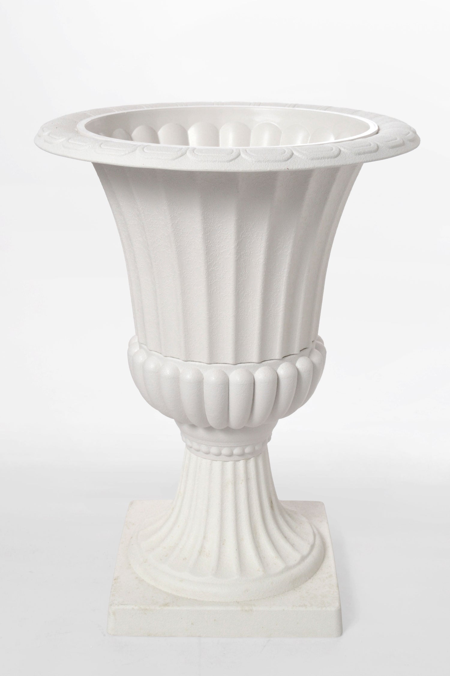 16" X 21" Plastic Urn White