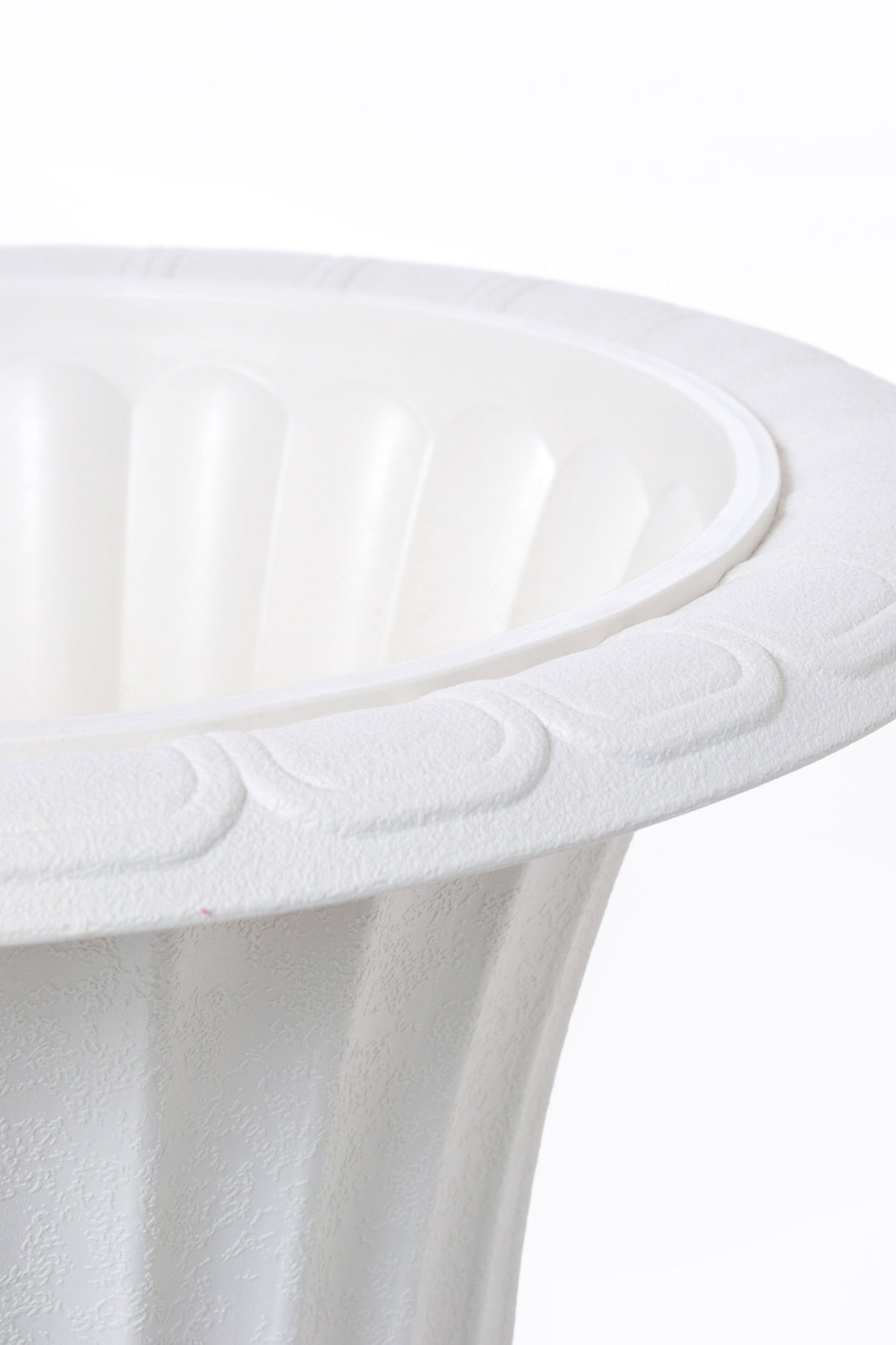 16" X 21" Plastic Urn White