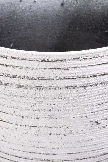 13.5" x 10.5"  Round Pot Grey/Black