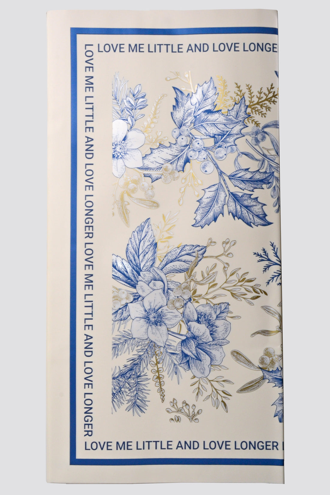 22.5" Flower Wrapping Paper Eggshell/Blue Pkg/20