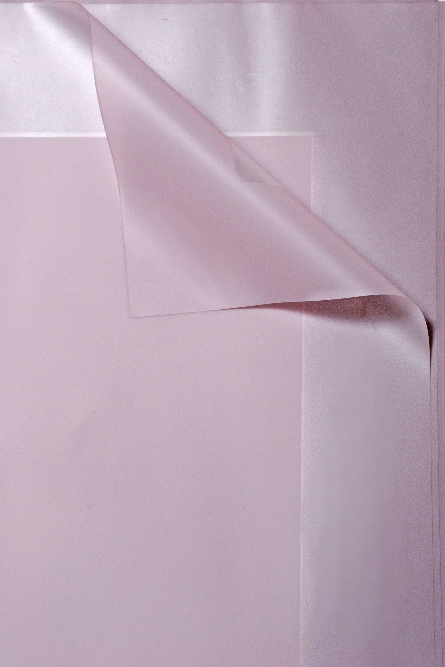 22.5" Flower Wrapping Paper With Edge Lavender Pkg/20