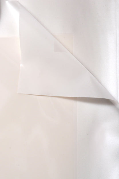 22.5" Flower Wrapping Paper With Edge White Pkg/20