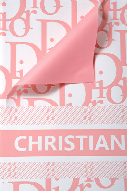 22.5" Design Wrapping Paper Pink Pkg/20