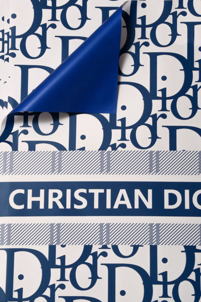 22.5" Design Wrapping Paper Blue Pkg/20