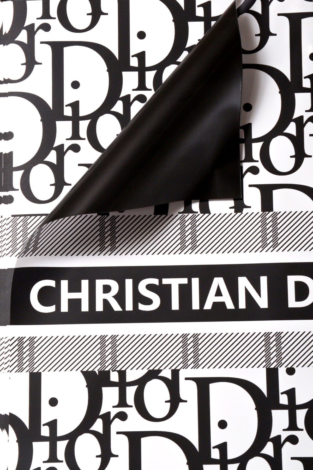22.5" Design Wrapping Paper Black Pkg/20