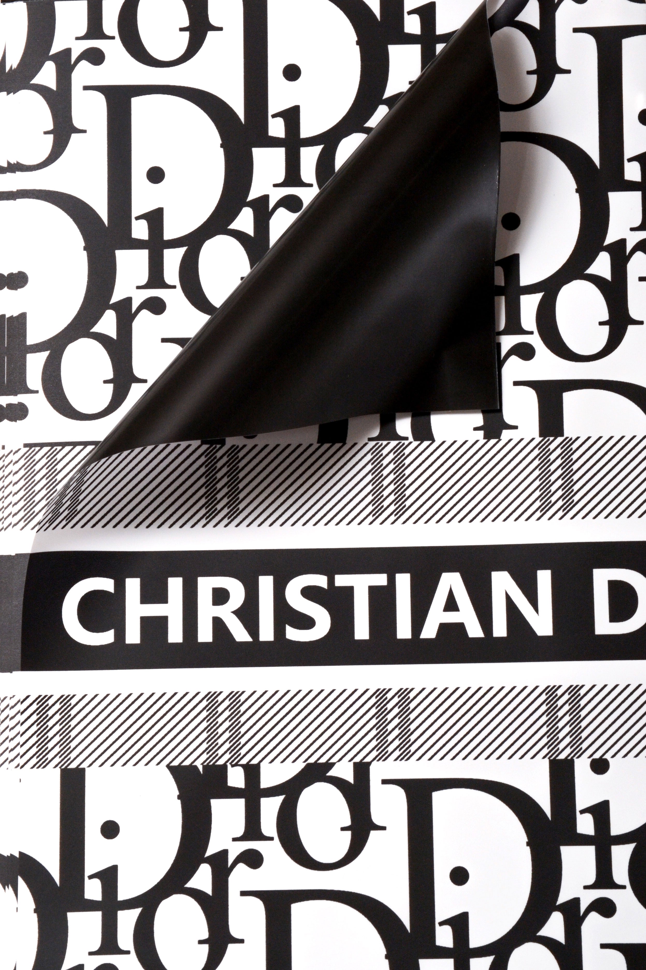22.5" Design Wrapping Paper Black Pkg/20