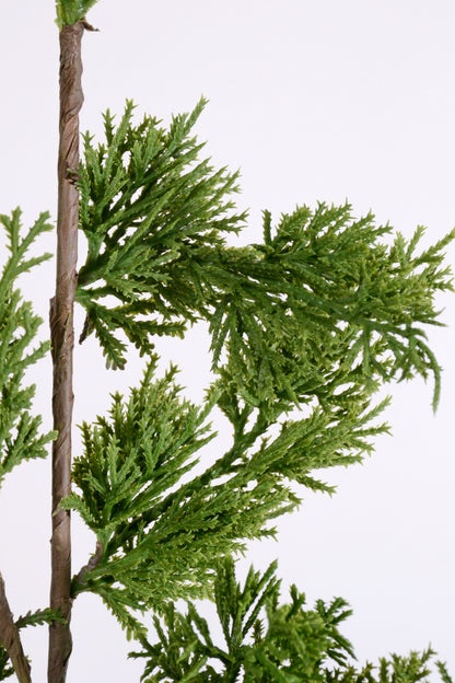 38" Real Touch Cyprus Spray Natural/Green