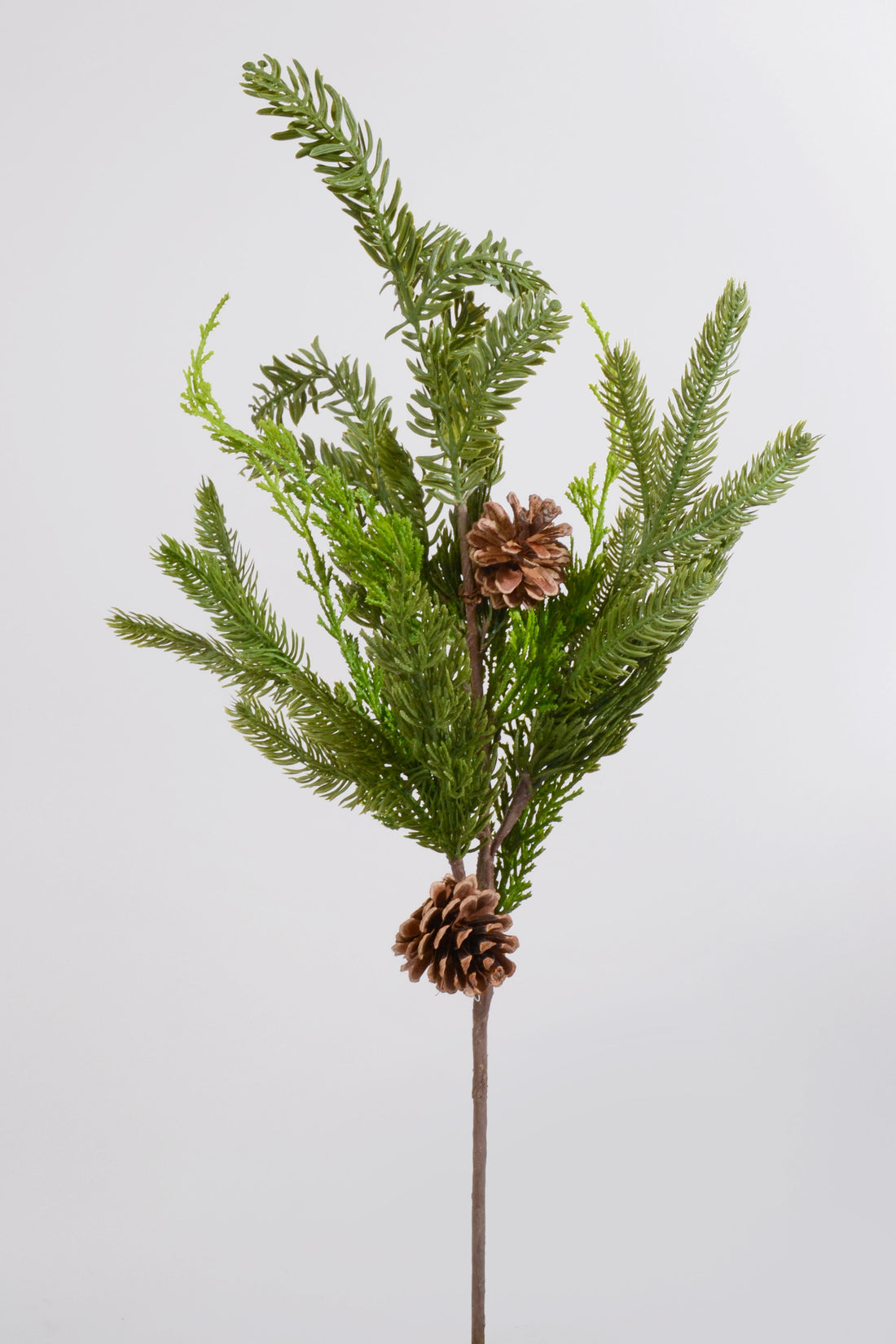 25" Real Touch Cedar Spruce Cone Spray Natural/Green