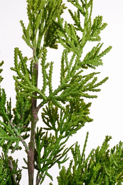 28" Just Cut Plastic Cedar Spray Natural/Green