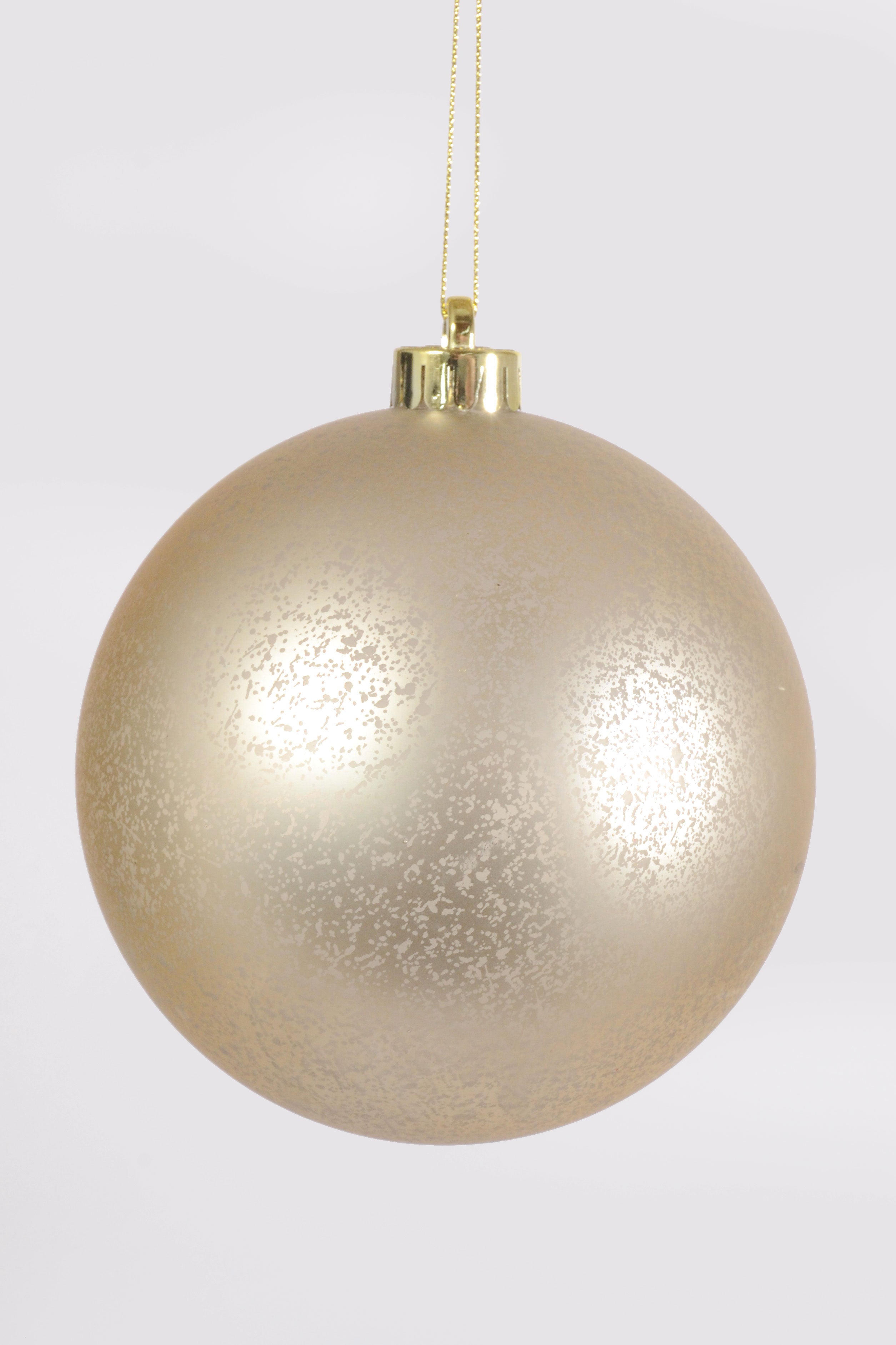140MM VP Matt Mercury Ball Ornament BX-2 Champagne