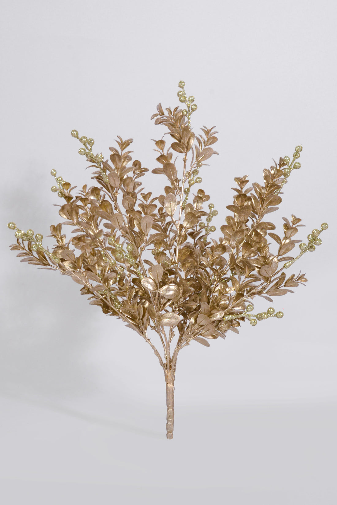 18" Metallic Eucalyptus Bush Champagne