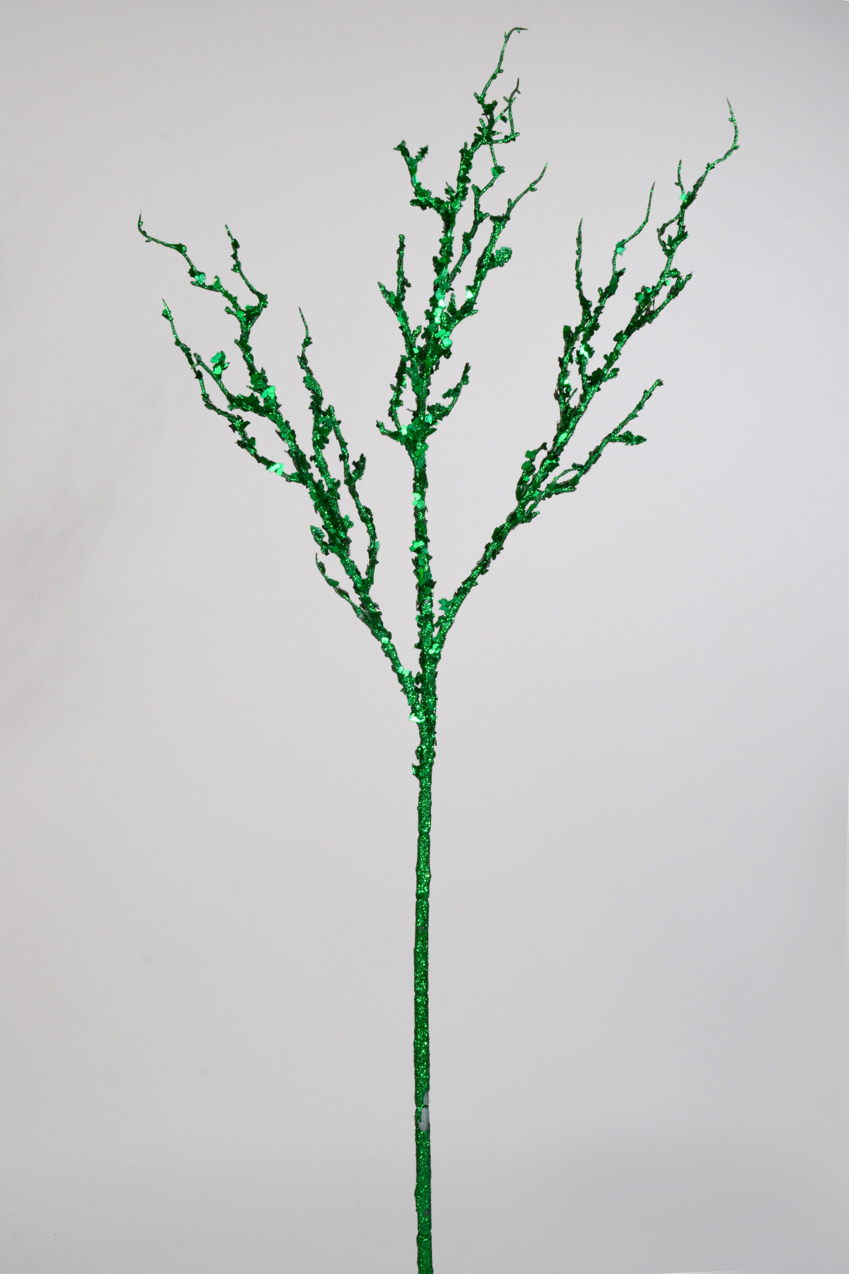 36" Branch With Sequin Green