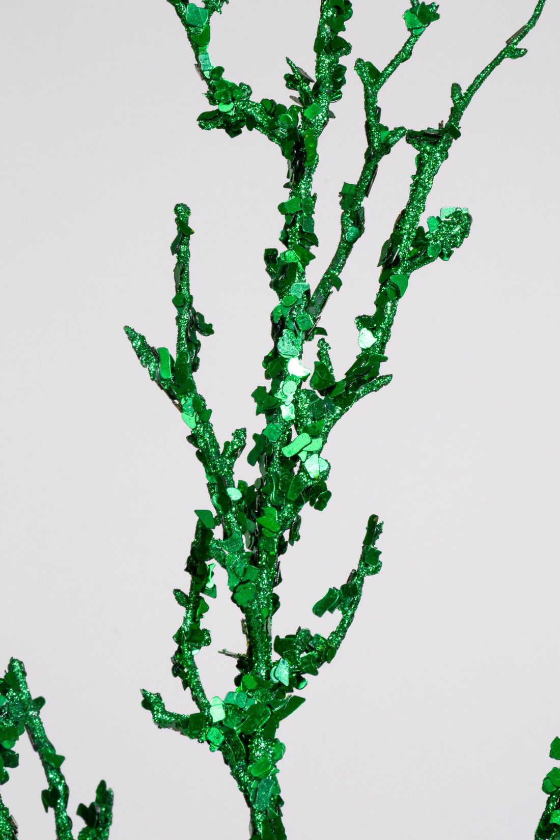 36" Branch With Sequin Green