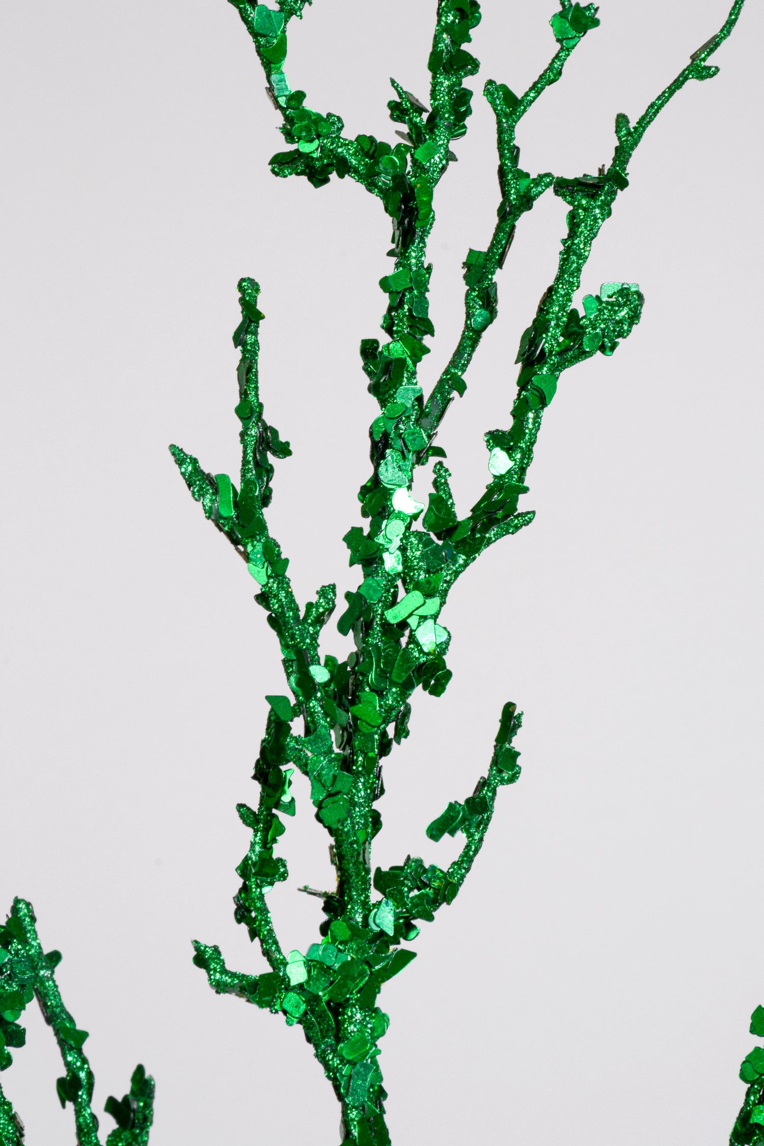 36" Branch With Sequin Green
