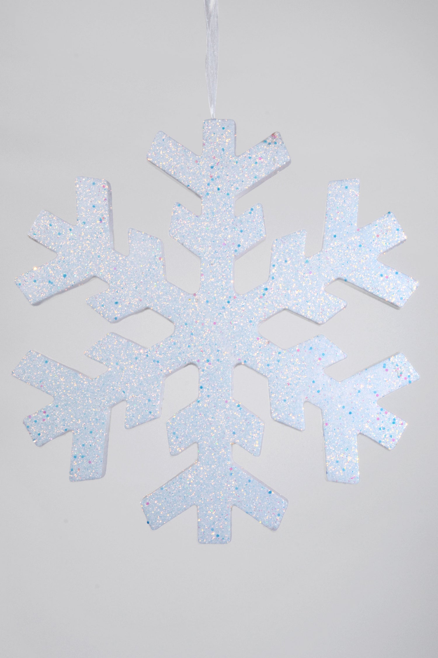 16" Foam Snowflake With Glitter