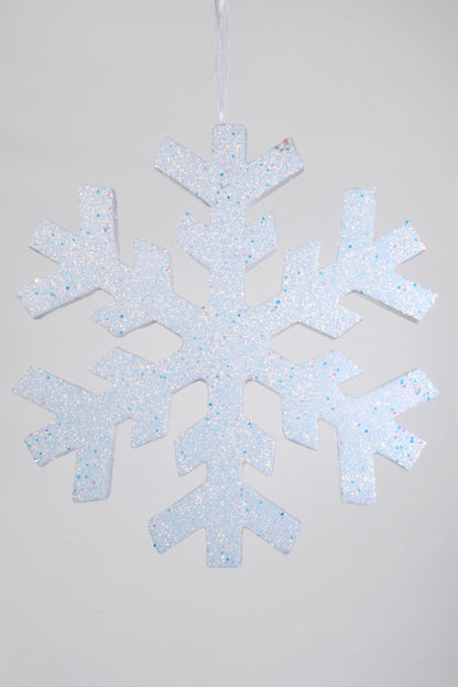 16" Foam Snowflake With Glitter