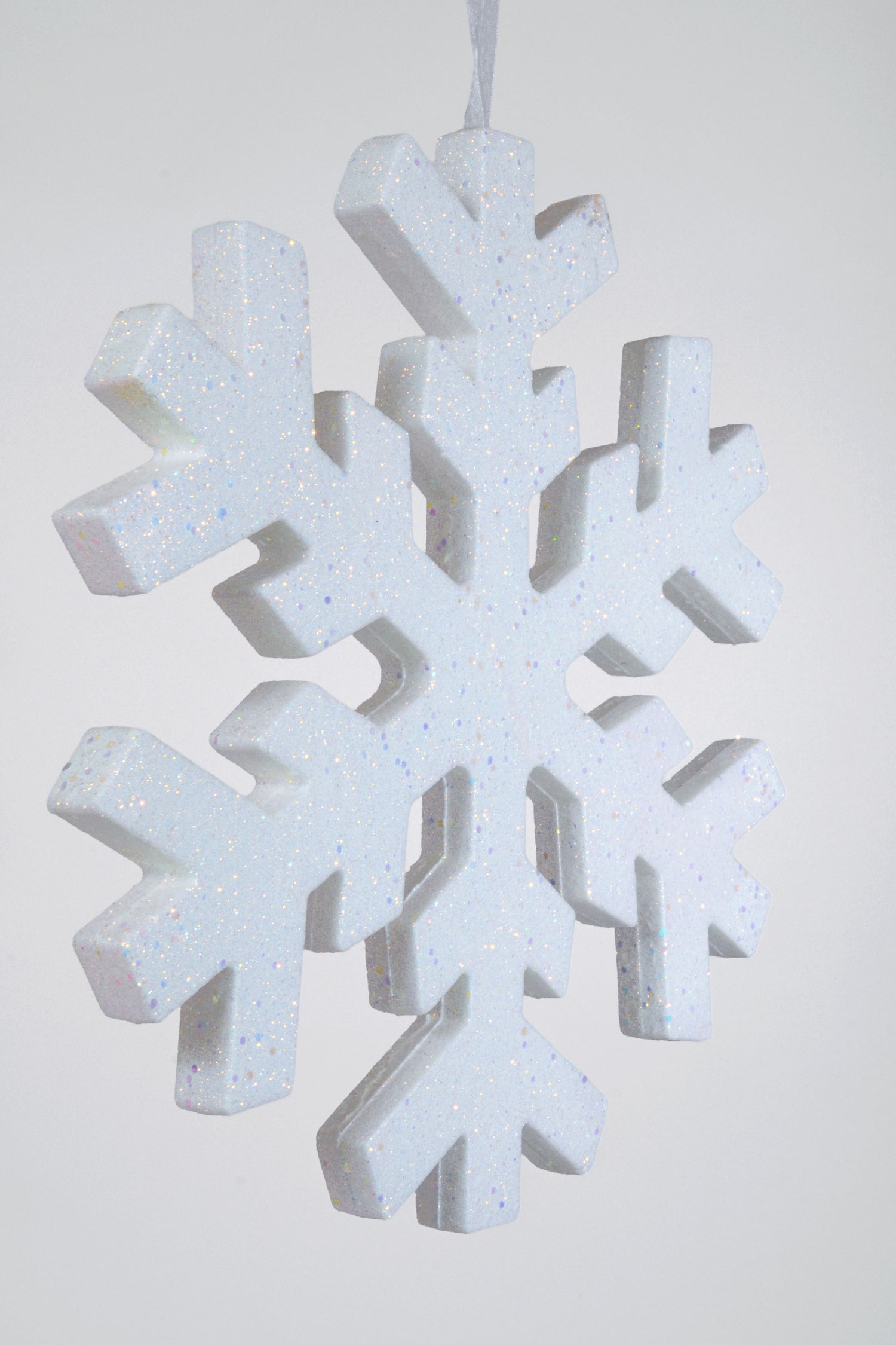 16" Foam Snowflake With Glitter