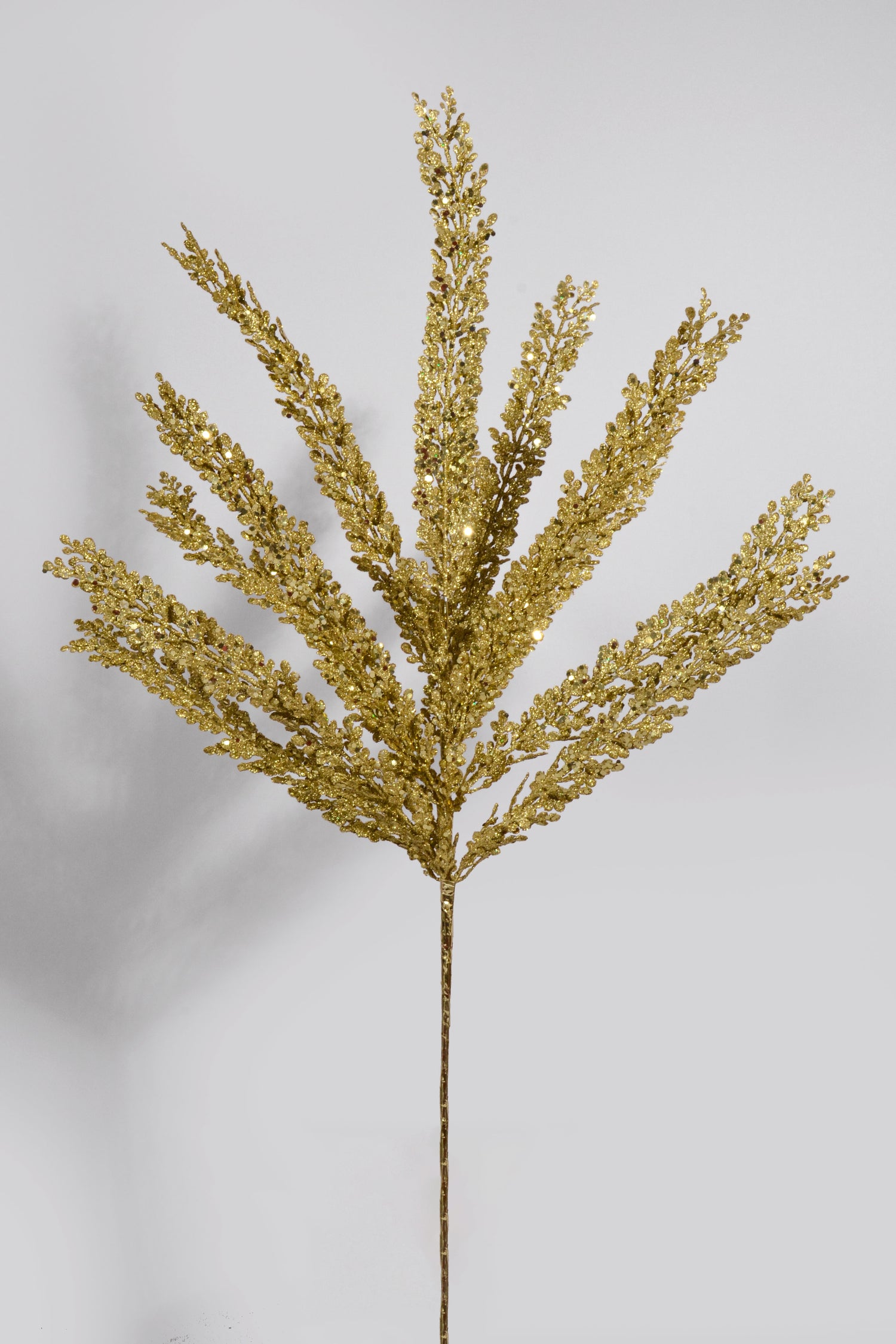 29" Glitter Fern Bush Gold