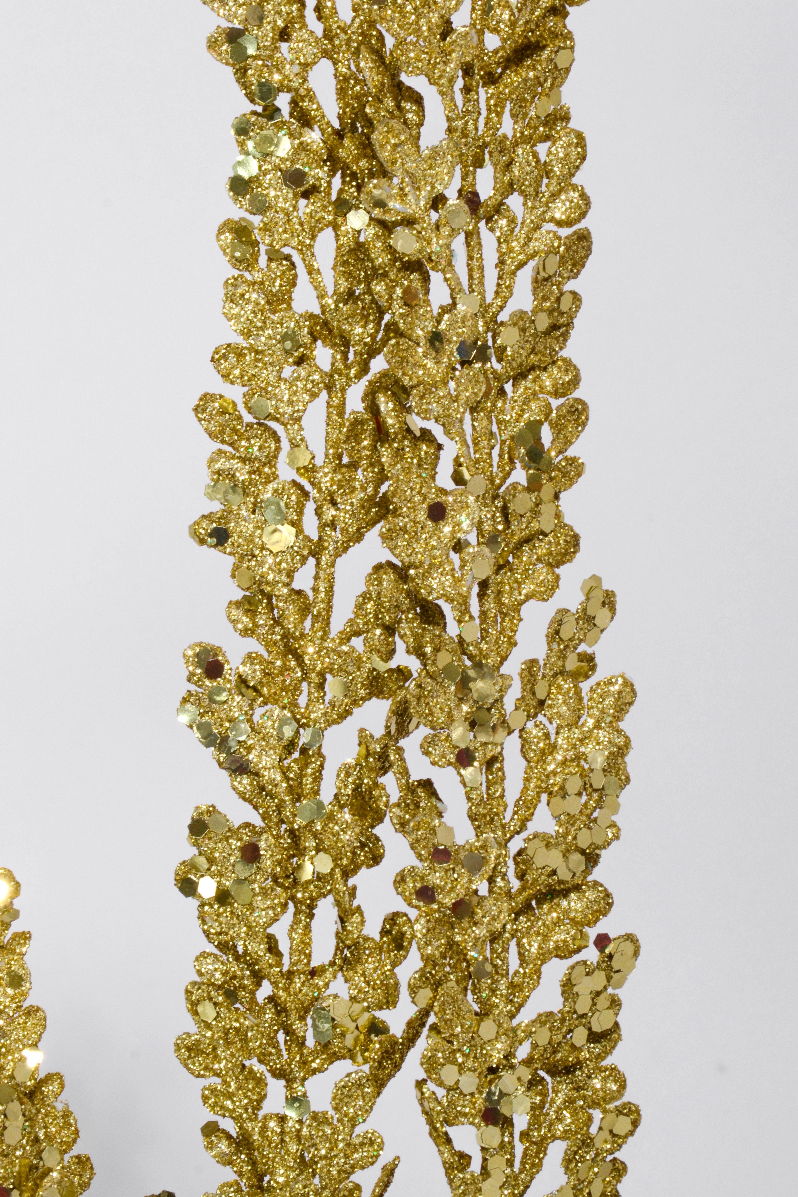 29" Glitter Fern Bush Gold
