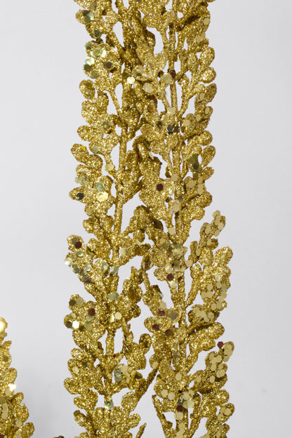 29" Glitter Fern Bush Gold