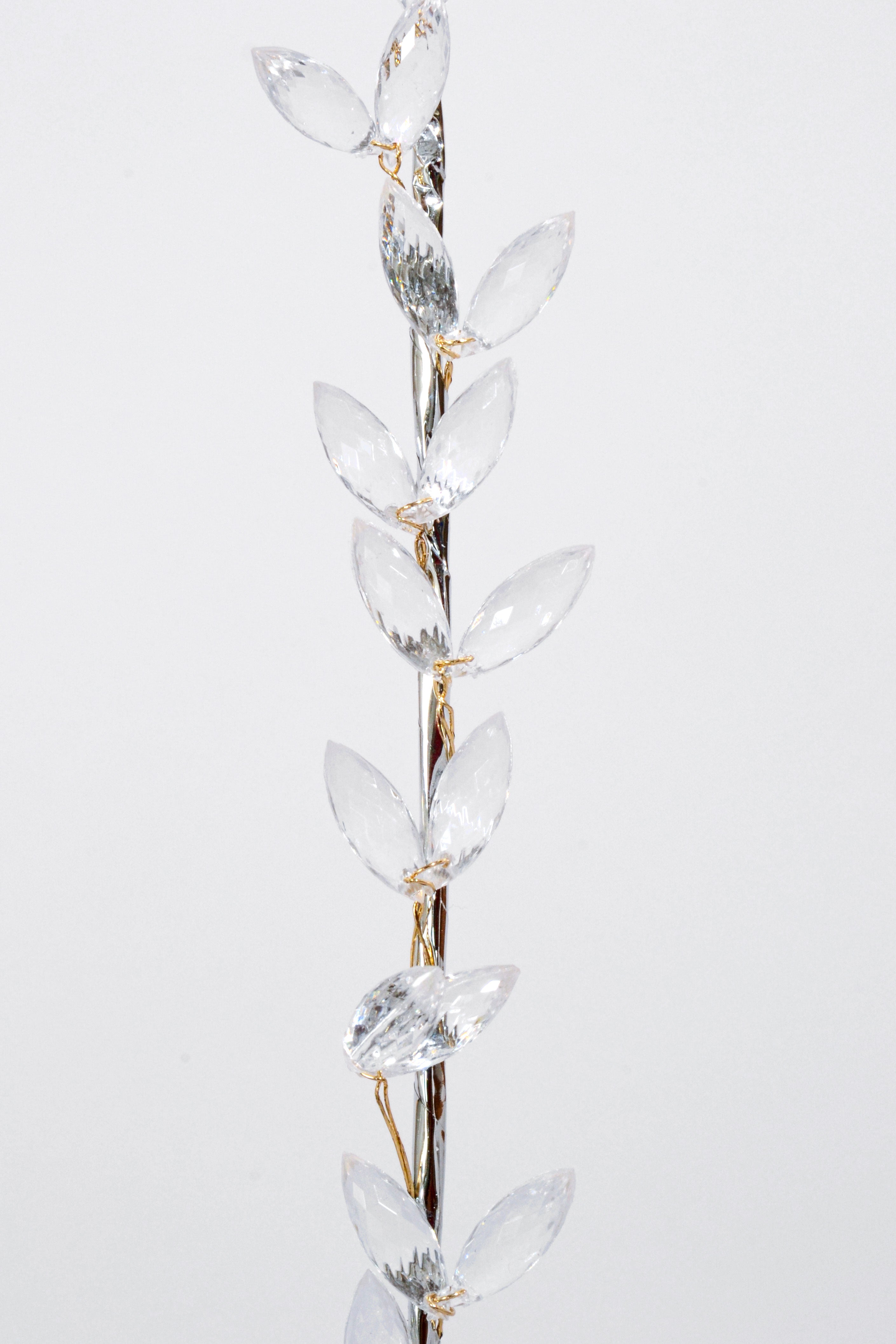 24" Crystal Bead Spray Clear