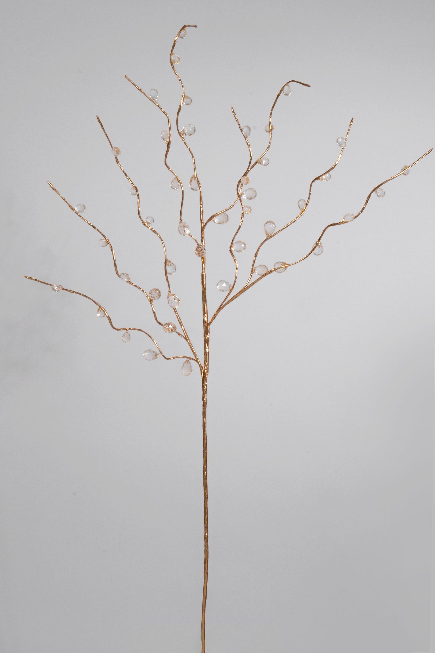 30" Crystal Bead Spray Gold