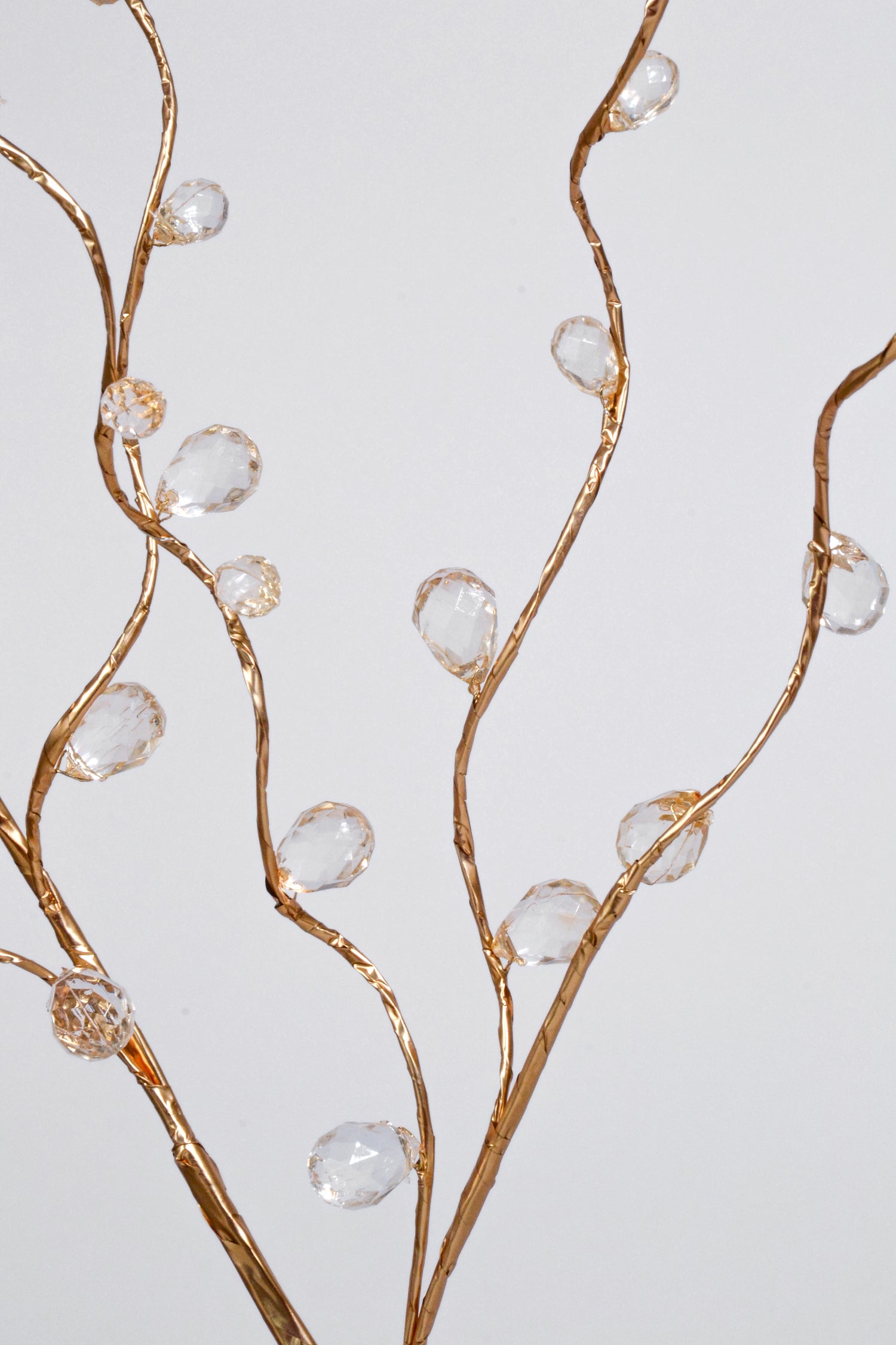 30" Crystal Bead Spray Gold