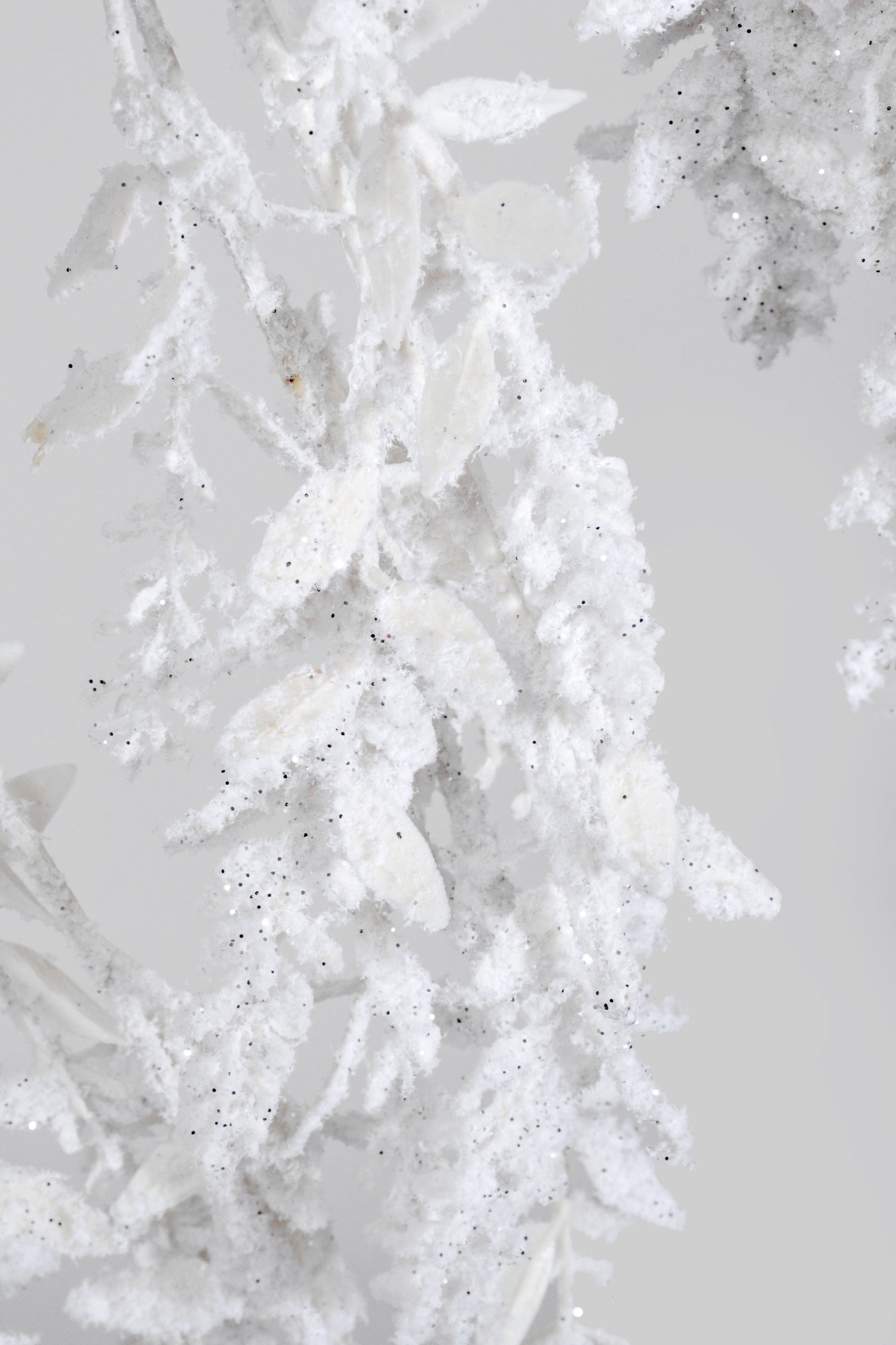 57" Frosted Cedar Garland White