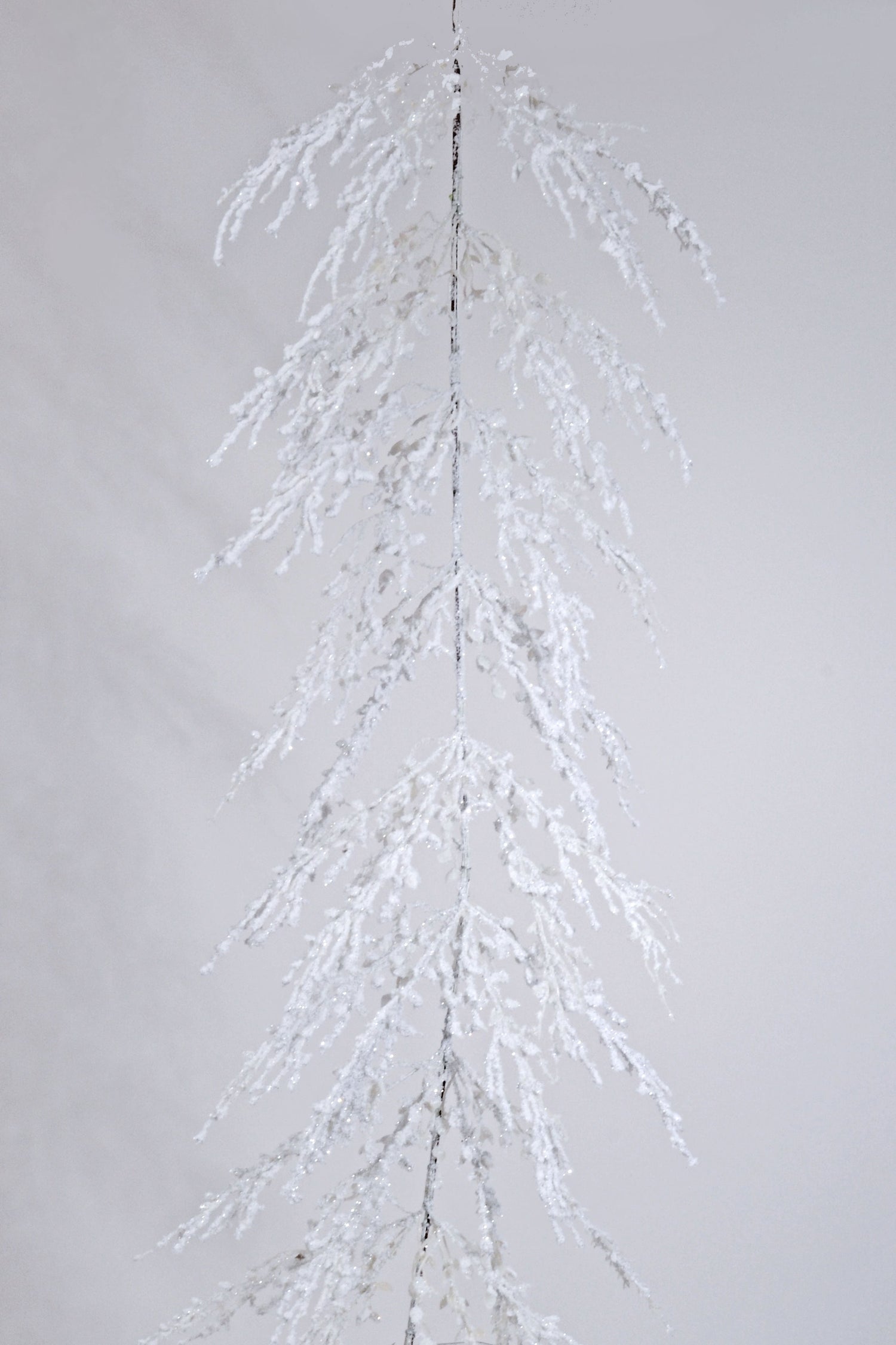 61" Frosted Cedar Garland White