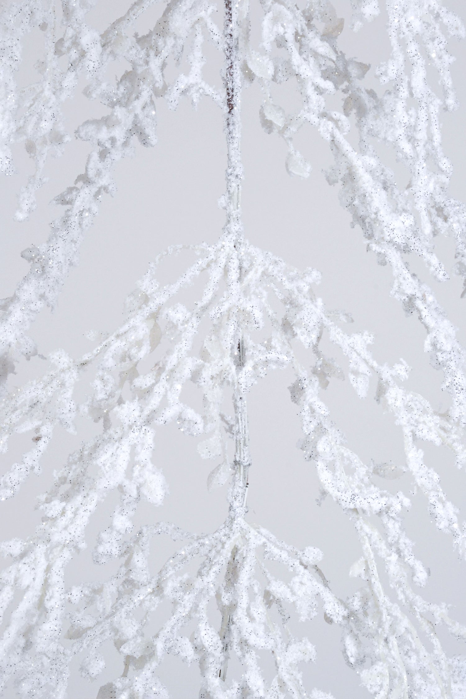 61" Frosted Cedar Garland White