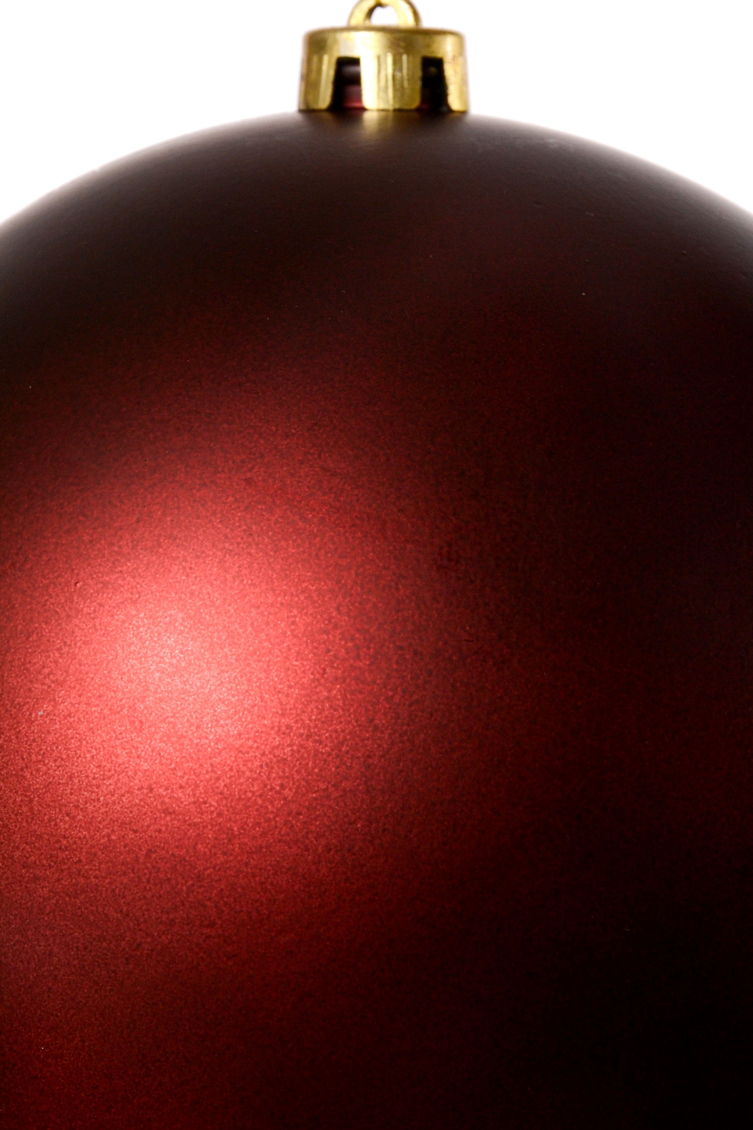 200mm Matt Plastic Ball Burgundy
