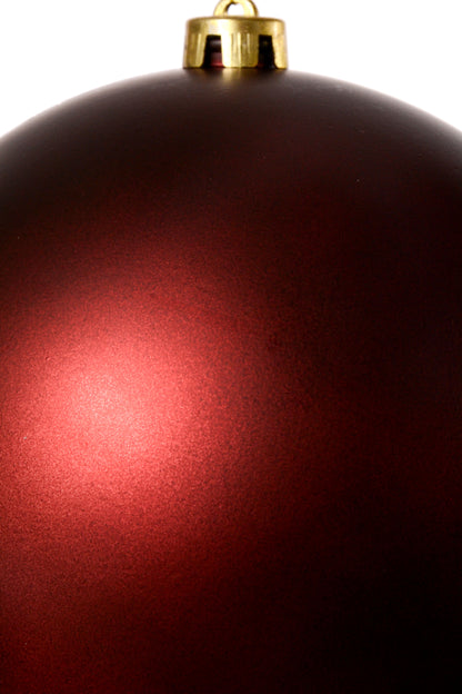 200mm Matt Plastic Ball Burgundy