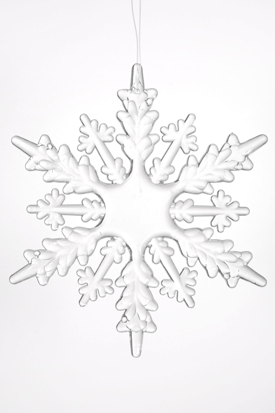 6.3" Snowflake Clear