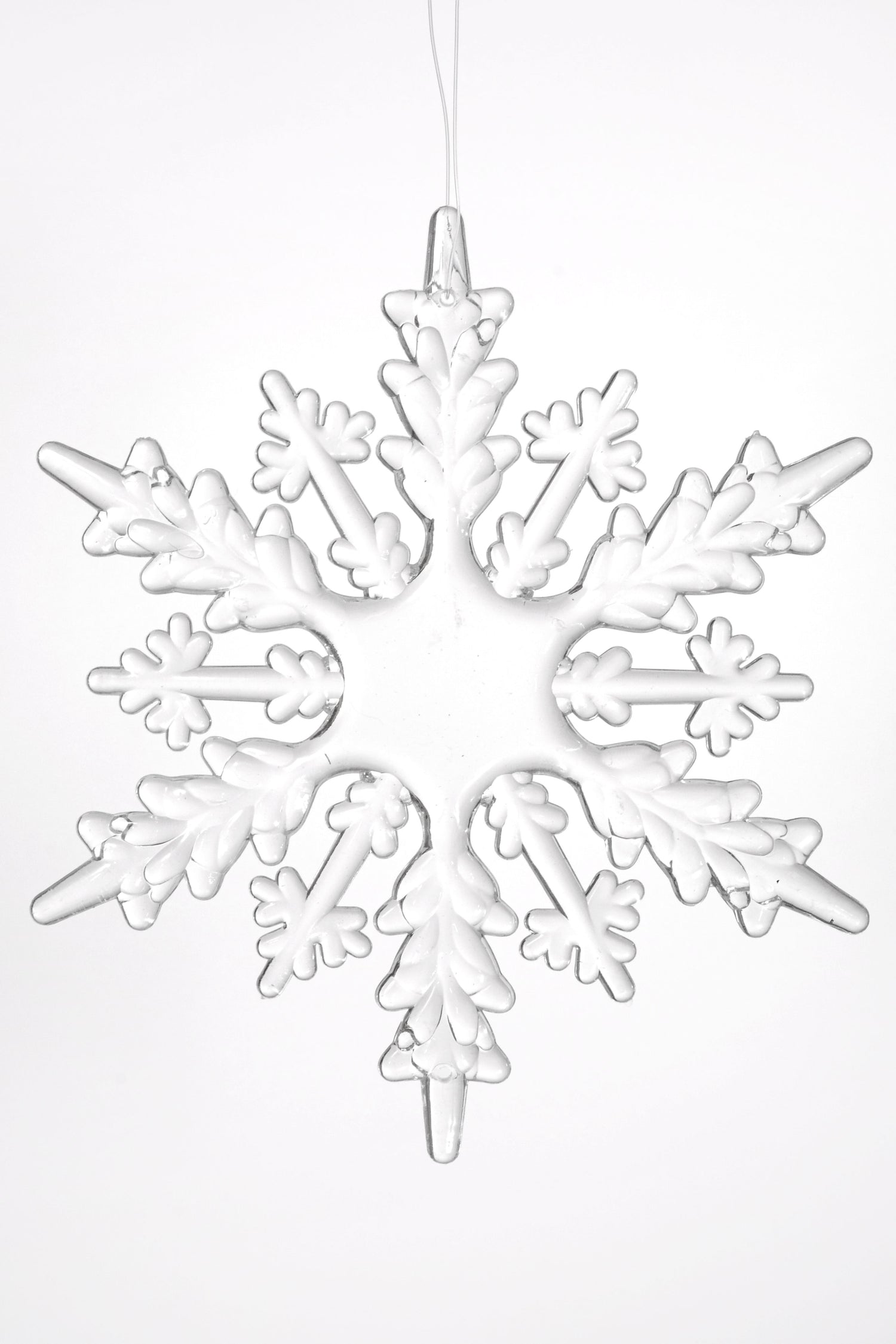 6.3" Snowflake Clear