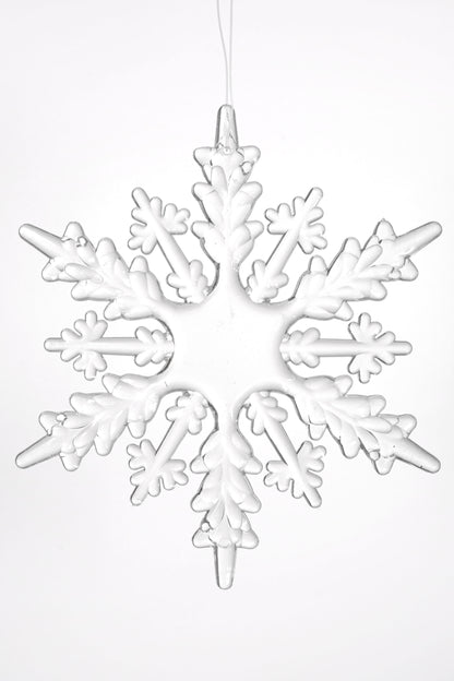 6.3" Snowflake Clear