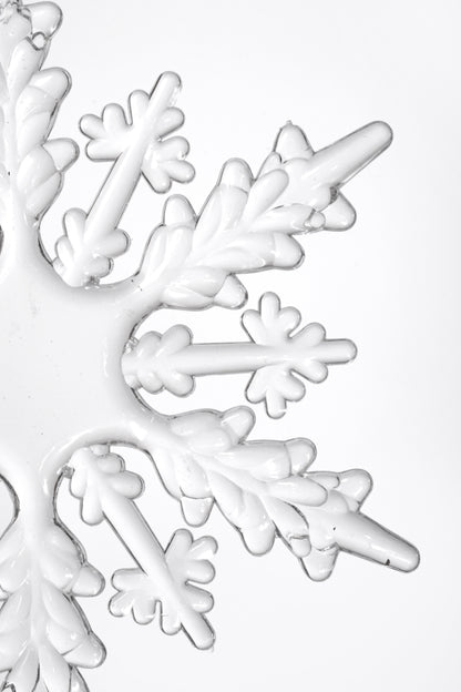 6.3" Snowflake Clear