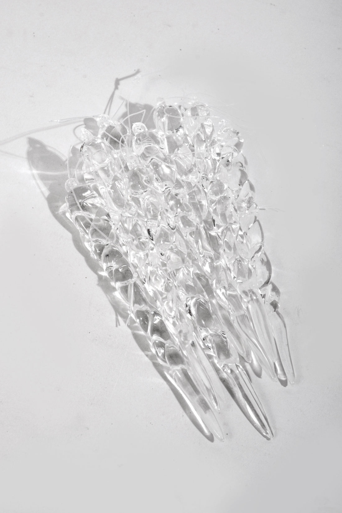 5" Icicles Clear Pkg10