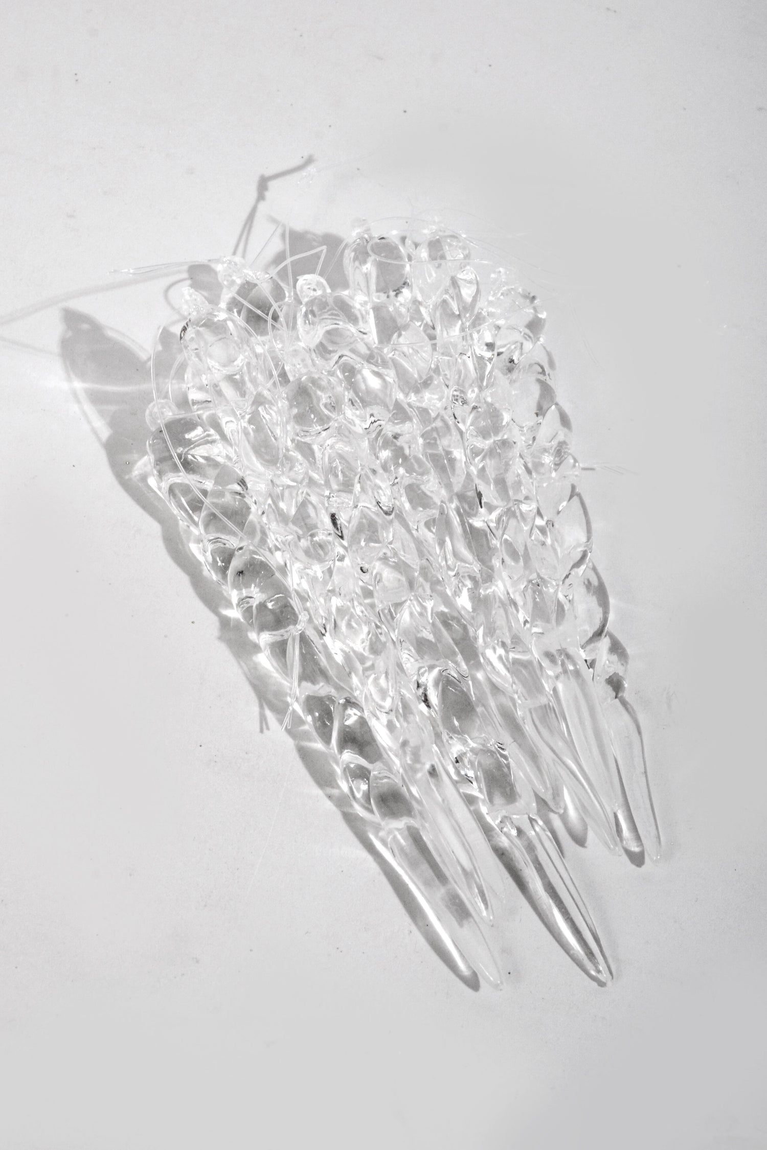 5" Icicles Clear Pkg10