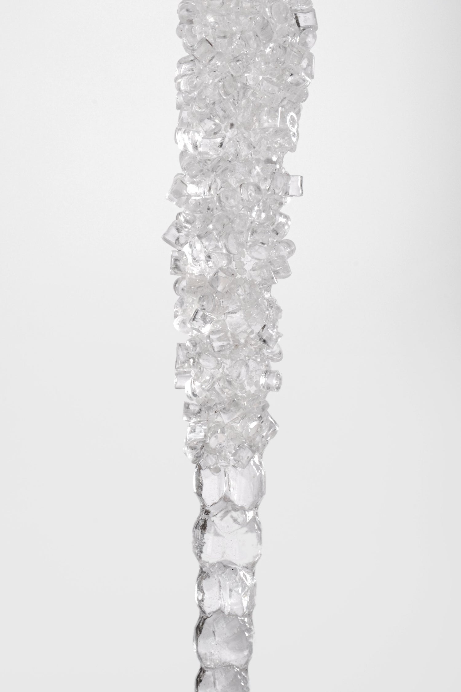 6" Icicles With Bead  Clear Pkg2