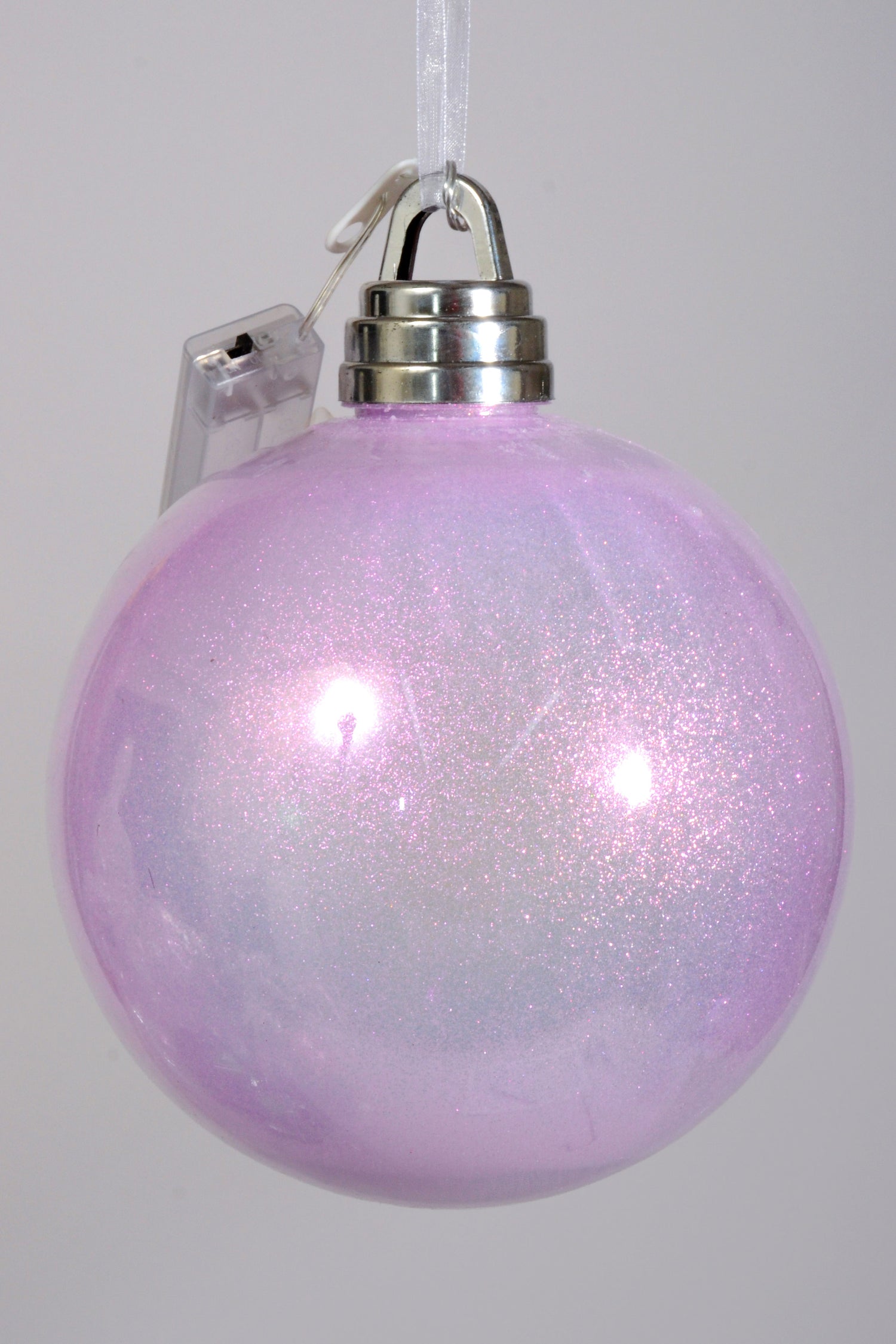 200mm Glitter Ball With Light Purple