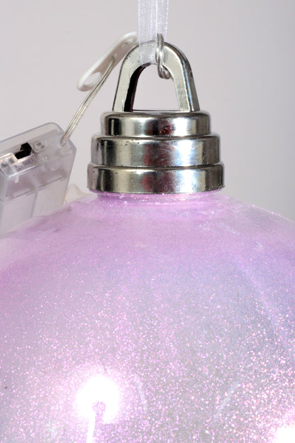 200mm Glitter Ball With Light Purple