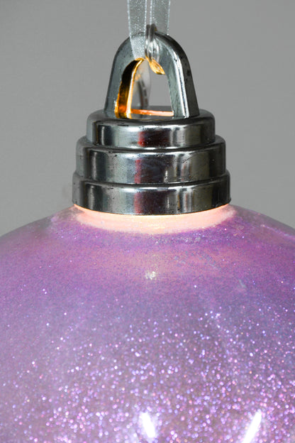 200mm Glitter Ball With Light Purple