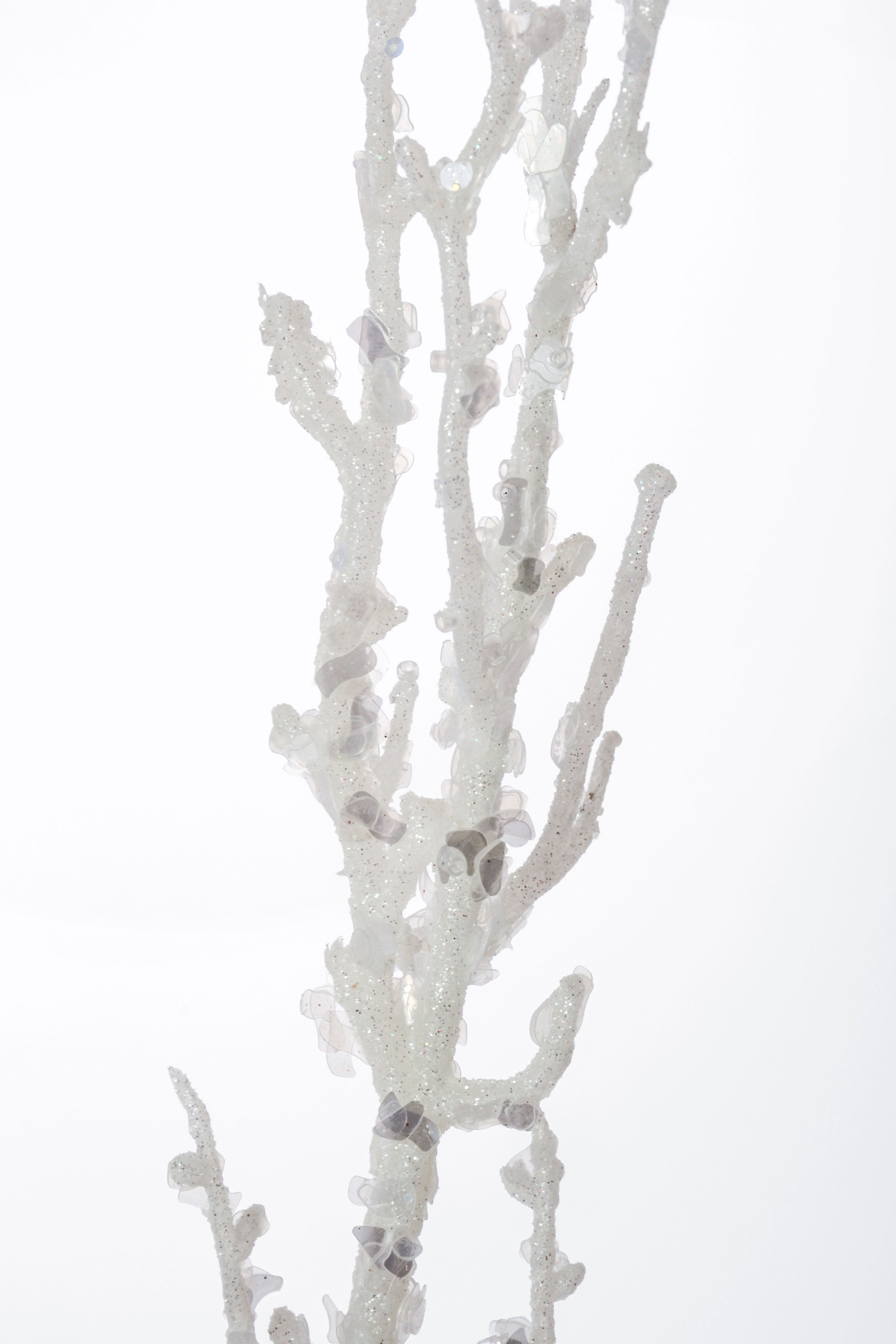 36" Branch With Sequin White