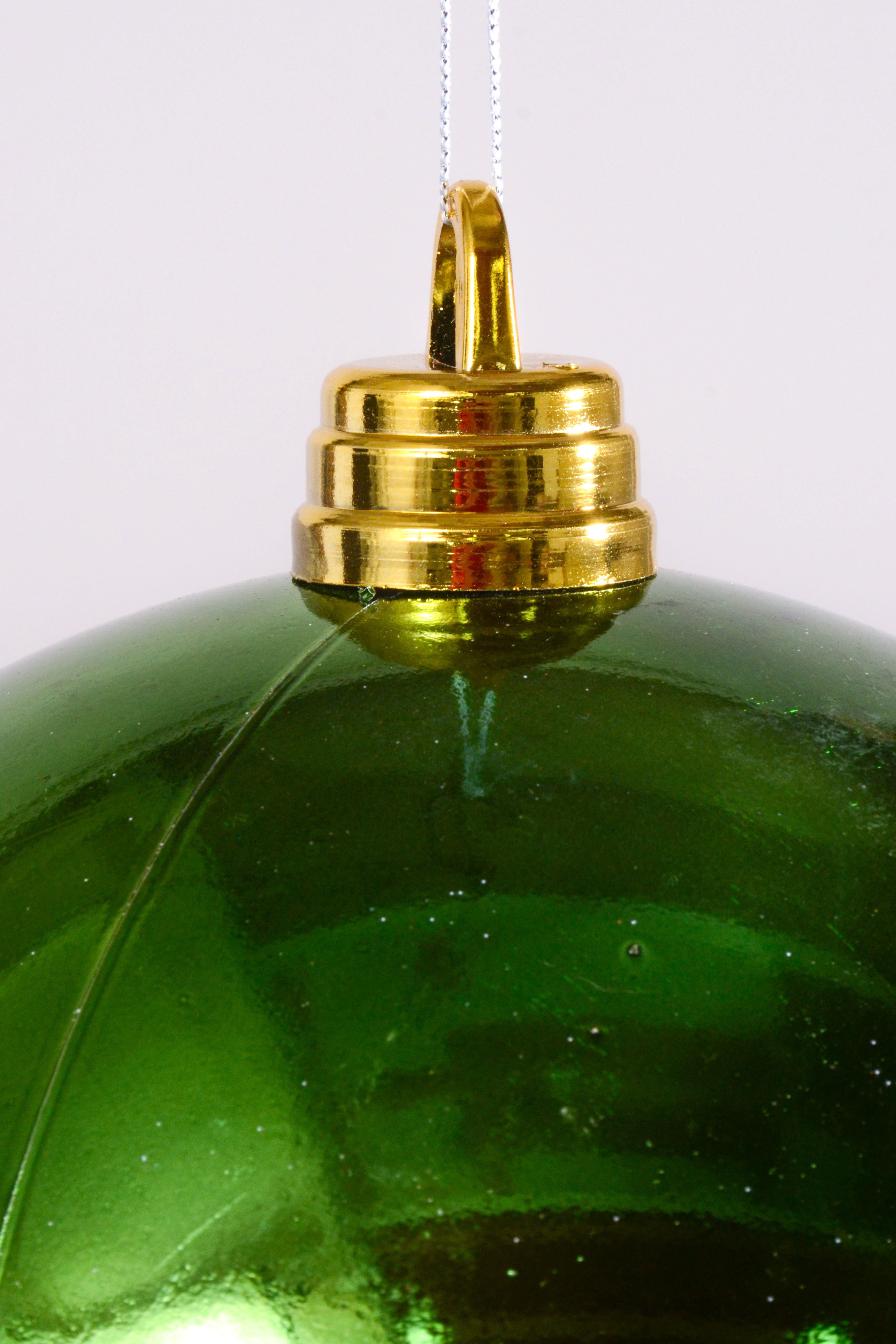 300MM Shiny Plastic Ball Ornament Apple Green