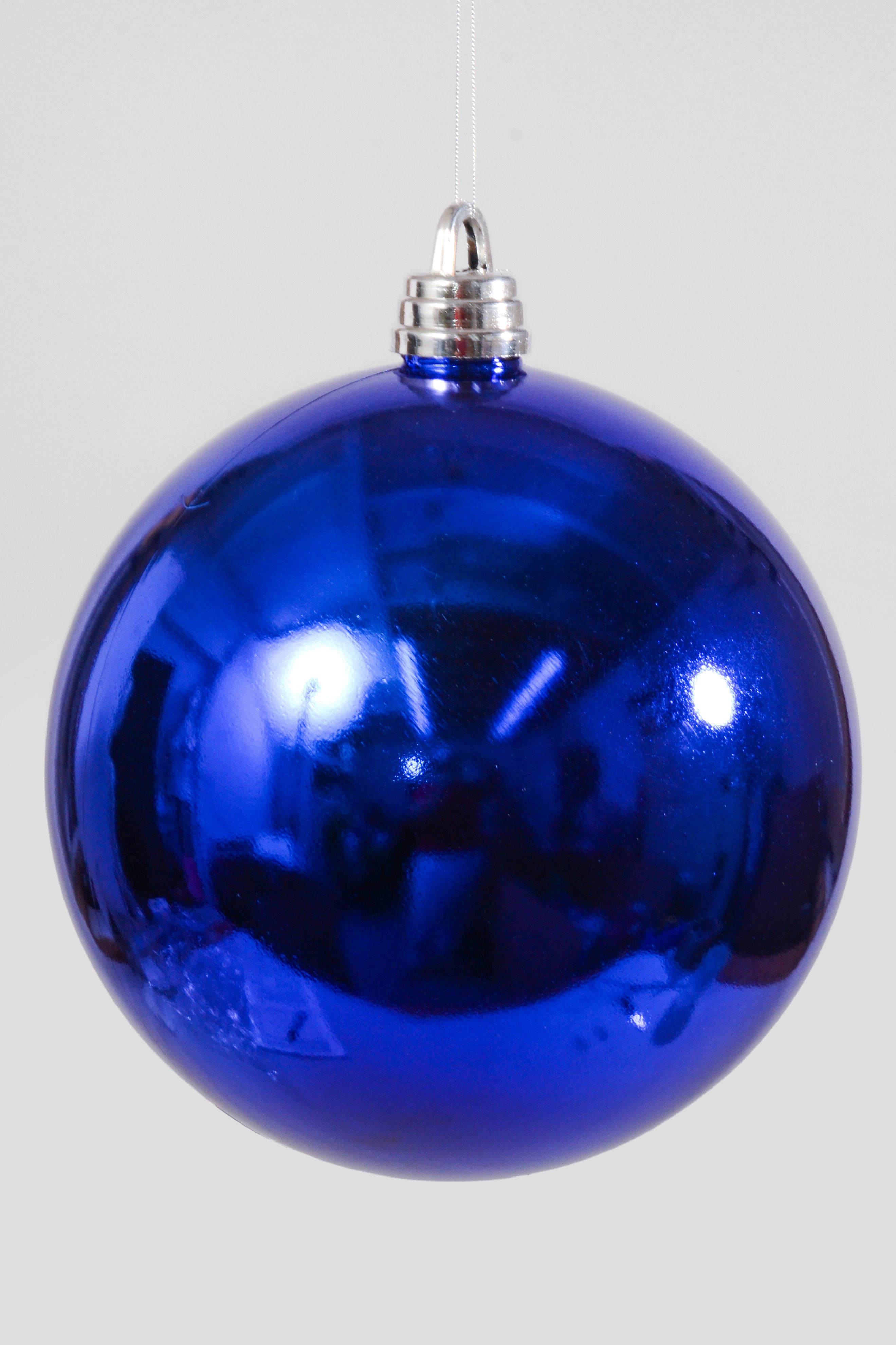 300MM Shiny Plastic Ball Ornament Royal Blue