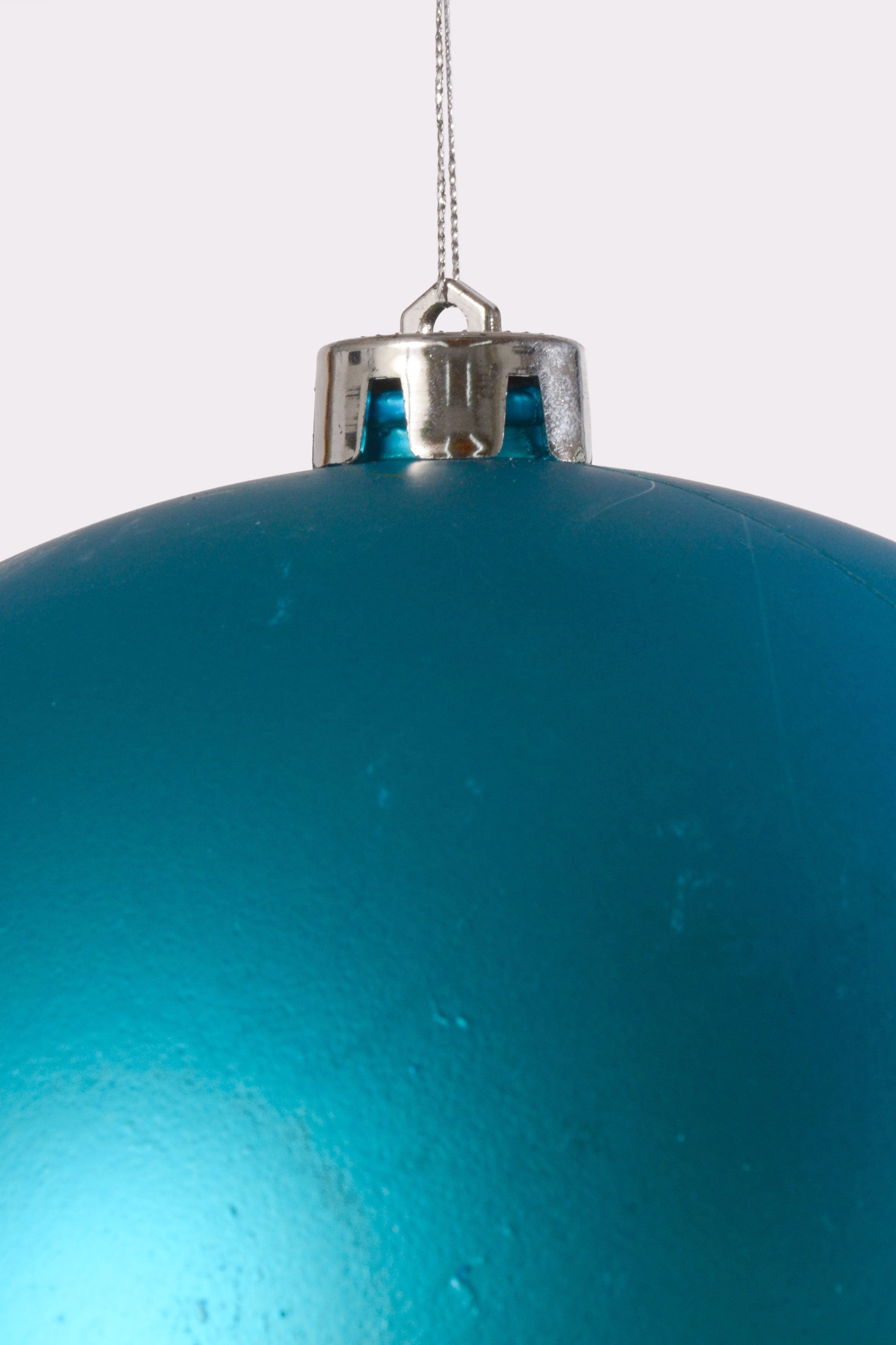 200MM Matte Plastic Ball Ornament Turquoise