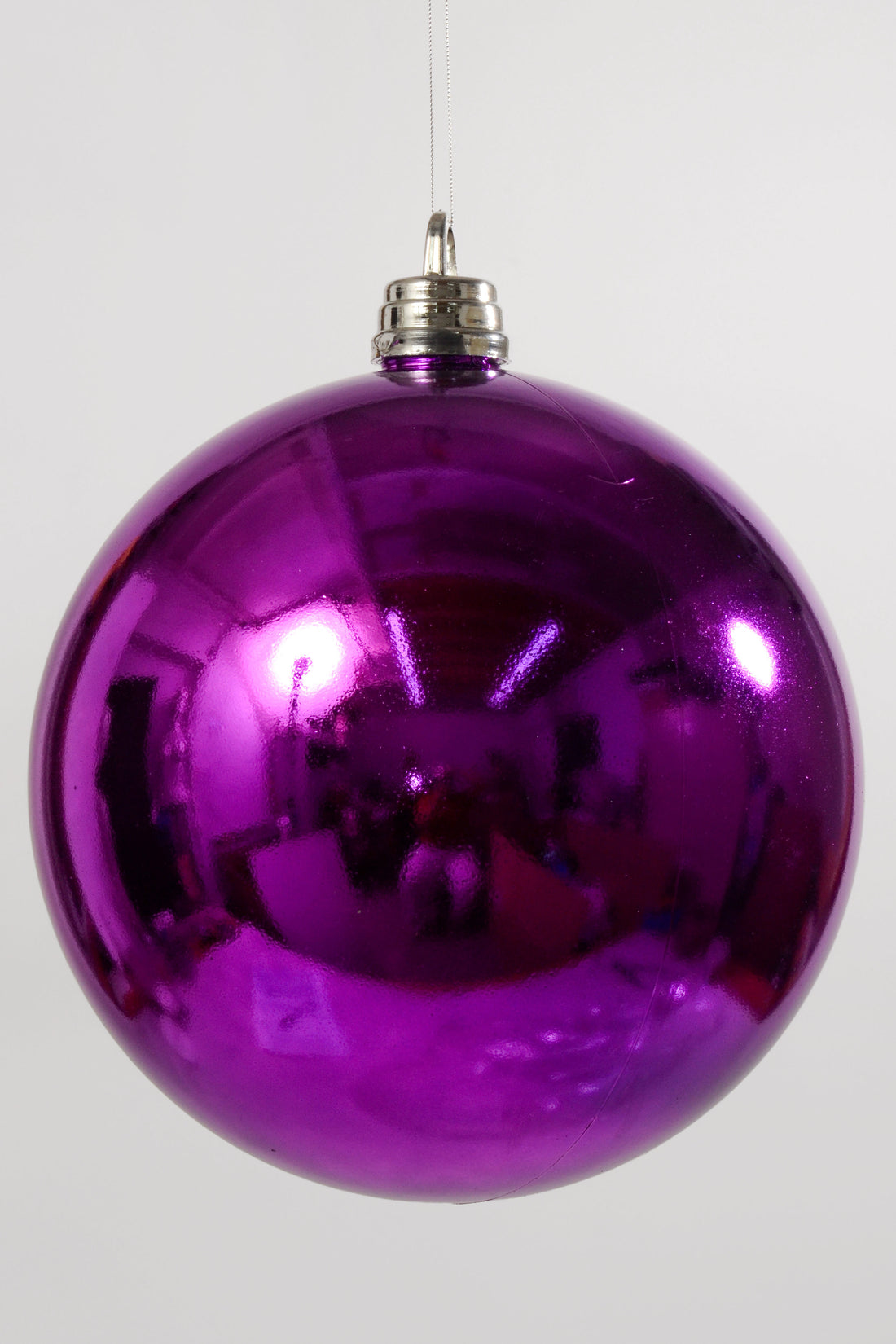 300MM Shiny Plastic Ball Ornament Purple